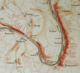 Weinbaukarte von 1868
